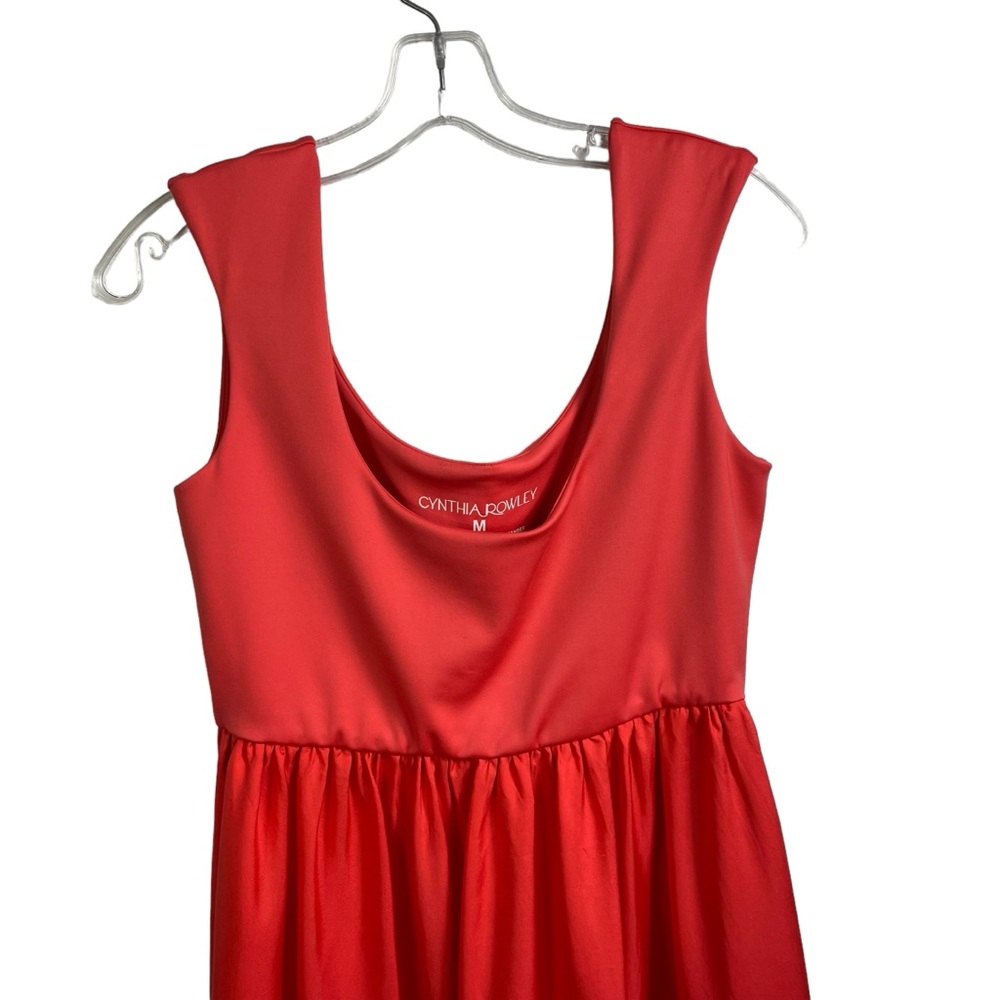 CYNTHIA ROWLEY Isla silk Dress- Orange - Picture 4 of 9